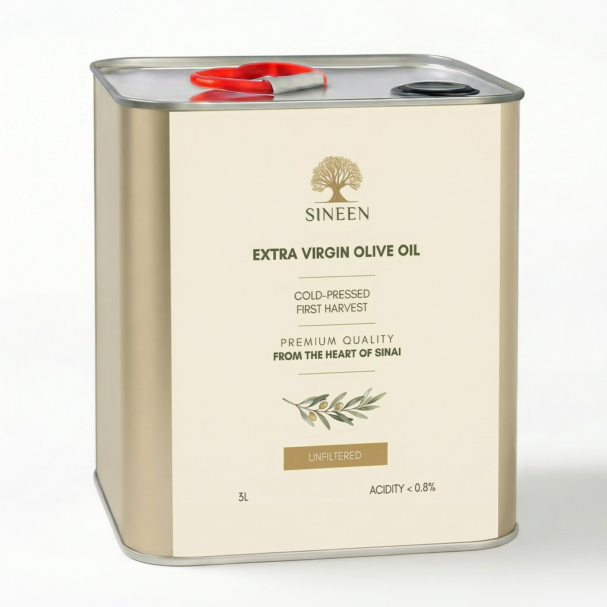 Organic Extra Virgin Olive Oil – 3L (Tin)